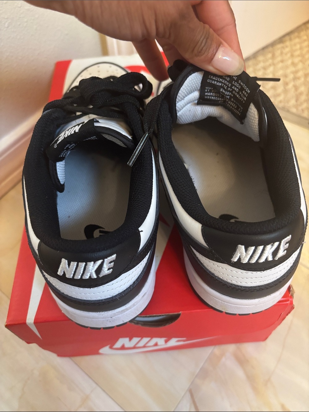 Women’s Nike Panda Dunks - Picture 4 of 7